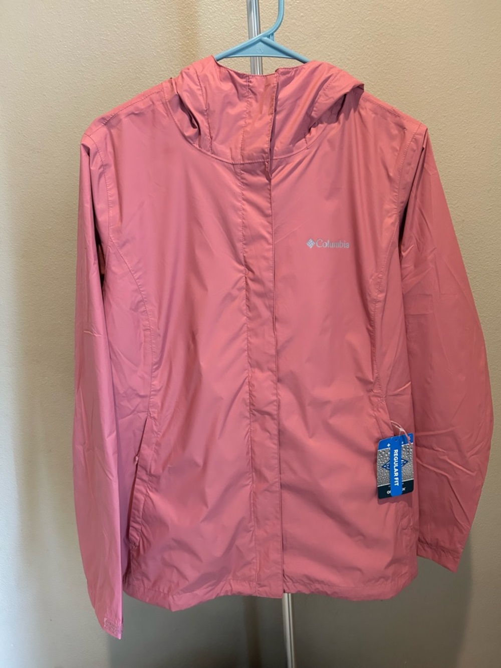 Columbia Pink Rain Jacket with Hood